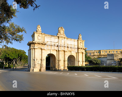 Porte des Bombes, Floriana fortificazione delle linee Foto Stock