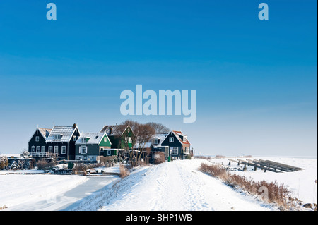 Rozewerf in inverno (Marken un piccolo villaggio nei pressi di Amsterdam) Foto Stock