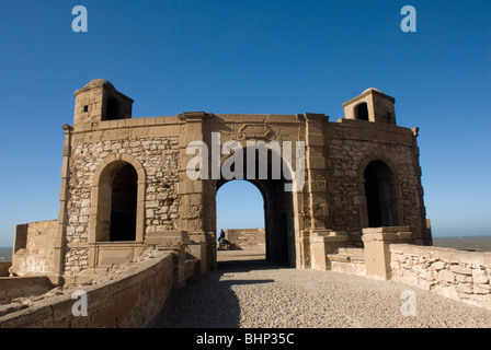 Skala de la Ville, i bastioni, Essaouira, Marocco. Foto Stock