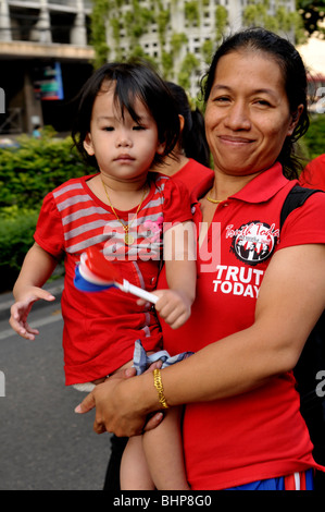 Oggi la verità marzo ,UDD protestando, Bangkok, Thailandia Foto Stock