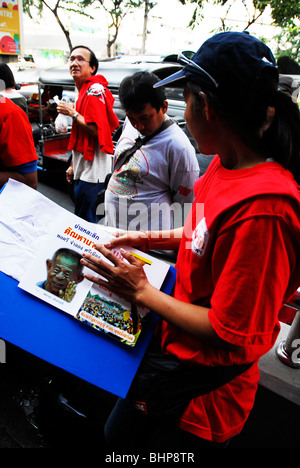 Oggi la verità marzo ,UDD protestando, Bangkok, Thailandia Foto Stock