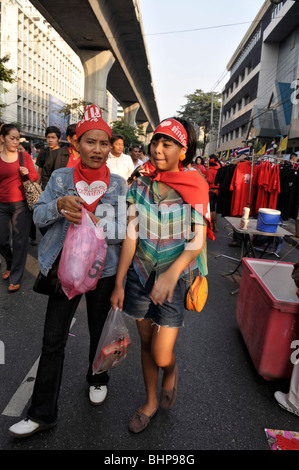 Oggi la verità marzo ,UDD protestando, Bangkok, Thailandia Foto Stock