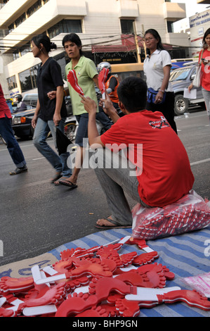 Oggi la verità marzo ,UDD protestando, Bangkok, Thailandia Foto Stock