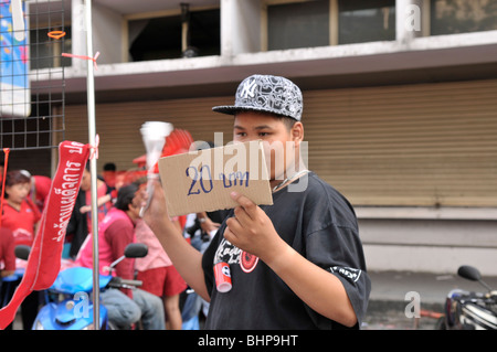 Oggi la verità marzo ,UDD protestando, Bangkok, Thailandia Foto Stock