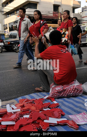 Oggi la verità marzo ,UDD protestando, Bangkok, Thailandia Foto Stock