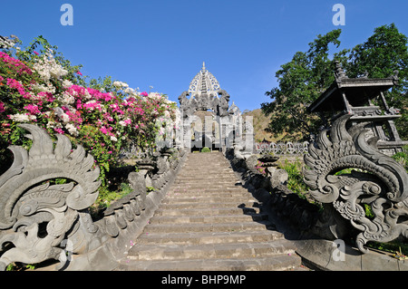 Balinese tempio indù, Tempio Melanting, Pemuteran, Bali, Indonesia Foto Stock