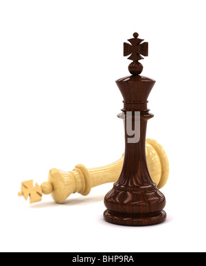 Re nero vince Foto Stock