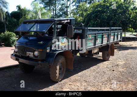 4x4 Carrello della giungla grande avventura nel Parco Nazionale di Iguazu, Repubblica di Argentina, Sud America Foto Stock