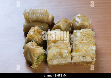 Caramelle libanese Baqlawa Beirut Libano Medio Oriente Foto Stock