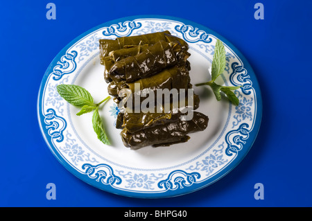 Le foglie di vite ripiene Beirut Libano Medio Oriente Foto Stock