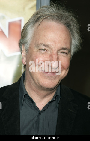 ALAN RICKMAN NOBEL SON LOS ANGELES PREMIERE HOLLYWOOD Los Angeles CA USA 02 Dicembre 2008 Foto Stock