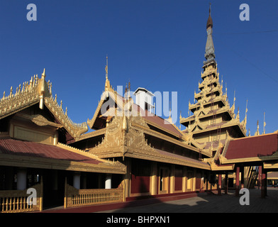 Myanmar Birmania, Mandalay Palace, Foto Stock