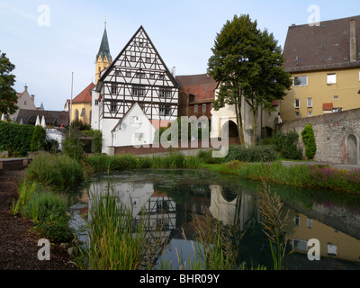 Lauingen an der Donau, Bayern, Deutschland | Lauingen sul Danubio, Baviera, Germania Foto Stock