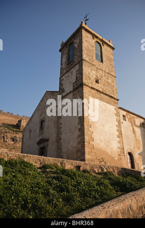 Santiago Apostol Chiesa di Medellin, Badajoz, Spagna Foto Stock