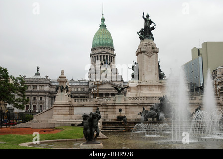 Congreso Nacional, il palazzo del congresso nazionale di Buenos Aires Foto Stock