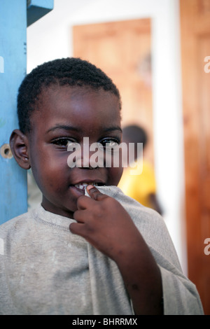 Da orfanotrofio di Haiti in Jacmel Foto Stock