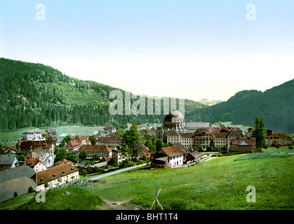 San Blasien Gesamtansicht Foto Stock