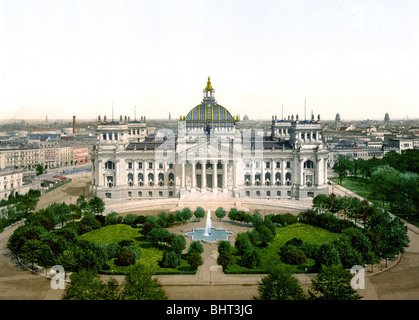 Il Reichstag Gebäude Berlin Foto Stock