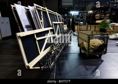 Scenografia, impostare la costruzione e scenari teatrali Foto Stock