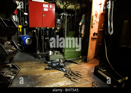 Scenografia, impostare la costruzione e scenari teatrali Foto Stock