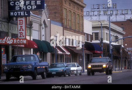 Downtown Pocatello Idaho USA Foto Stock