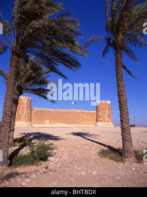 Al Zubarah Fort, Al Zubarah, Al Ghuwayriyah comune, lo Stato del Qatar Foto Stock