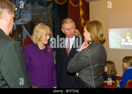 S.a.r. il Principe del Galles e Duches di York Visita, POSK, Hammersmith, Londra, Regno Unito, 24.02.2010 Foto Stock