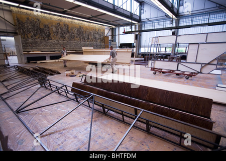 Scenografia, impostare la costruzione e scenari teatrali Foto Stock