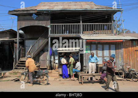 Myanmar Birmania, Kalaw, scene di strada, casa, persone Stato Shan, Foto Stock