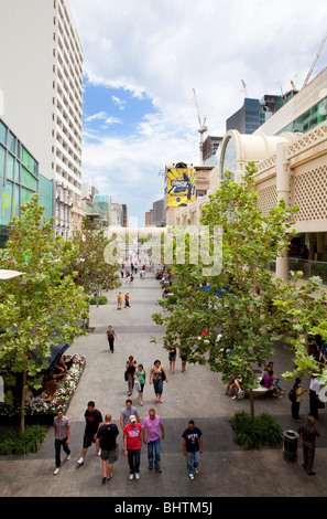 Hay Street Mall shopping a Perth, Western Australia Foto Stock