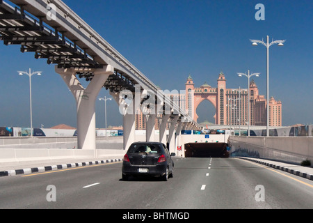Hoghway in Dubai, U.A.E Foto Stock