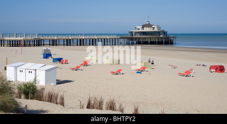 Blankenberge Pier, Belgio Foto Stock