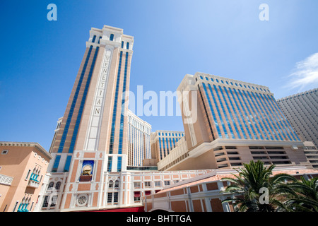 Una vista del Venetian Resort Hotel e Casinò di Las Vegas, Nevada. Foto Stock