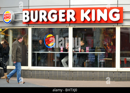 'Burger King' a Rotterdam, Olanda Foto Stock