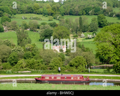 Bellissimo paesaggio rurale che circonda il grazioso villaggio di Claverton, Near Bath Avon Regno Unito Foto Stock