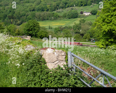 Bellissimo paesaggio rurale che circonda il grazioso villaggio di Claverton, Near Bath Avon Regno Unito Foto Stock