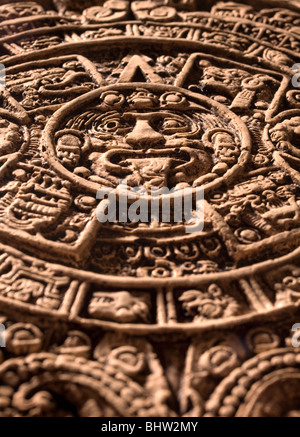 Aztec calendario Maya dettaglio Foto Stock