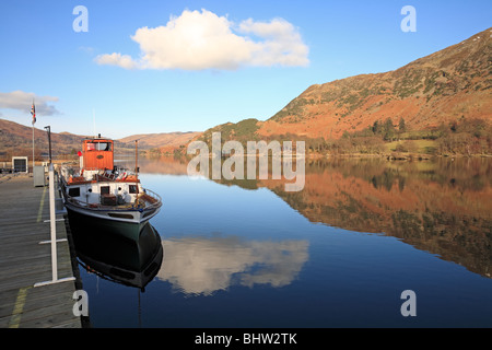 Bella giornata invernale a Ullswater, Lake District, Cumbria, Inghilterra Foto Stock