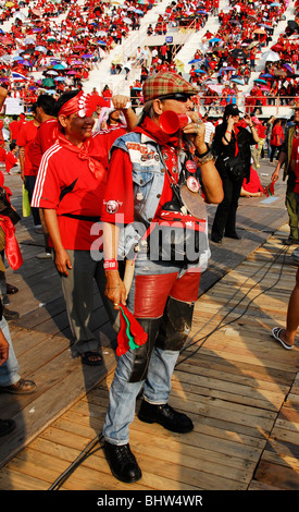 Oggi la verità marzo ,UDD protestando, Bangkok, Thailandia Foto Stock