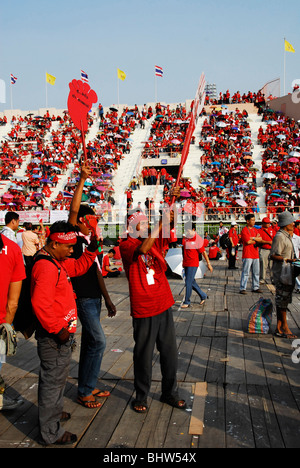 Oggi la verità marzo ,UDD protestando, Bangkok, Thailandia Foto Stock