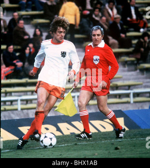 Il calciatore Johnny Rep di Holland durante la Coppa del Mondo di Calcio 1978 match contro la Scozia Foto Stock