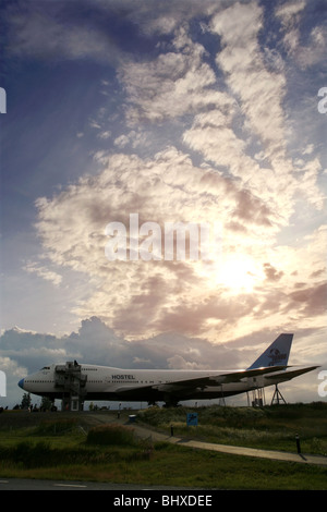 Jumbo Hostel, l'aeroporto di Arlanda di Stoccolma, Svezia Foto Stock