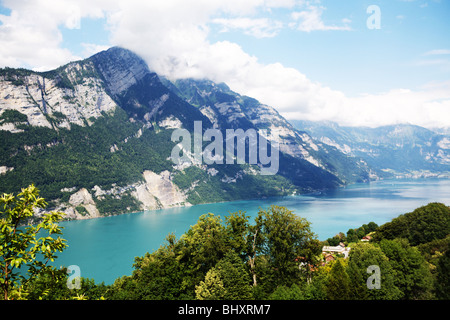 Walensee nella Svizzera orientale Foto Stock