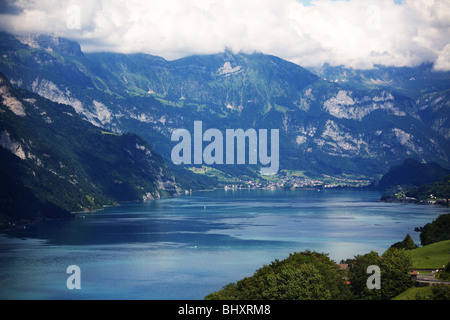 Walensee nella Svizzera orientale Foto Stock