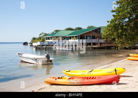 Il West End, Roatan, isole di Bay, Honduras Foto Stock