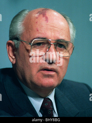 MIKHAIL GORBACIOV PRESIDENTE DELLA UNIONE SOVIETICA 29 Novembre 1991 Foto Stock
