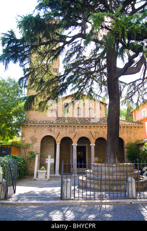 Basilica di San Giovanni a Porta Latina, Roma, Italia. Foto Stock