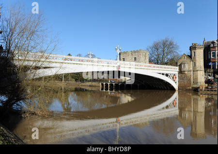 Lendal ponte sul fiume Ouse città di York nel North Yorkshire England Regno Unito Foto Stock