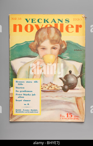 Svedese di storie brevi in rivista Noveller Veckans dal 1930. Foto Stock
