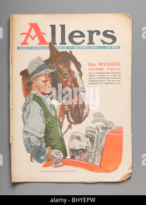 Swedish Allers magazine dal 1930s. Foto Stock